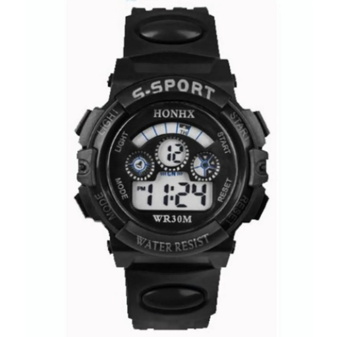 Hidzo S-Sport Horloge - Zwart