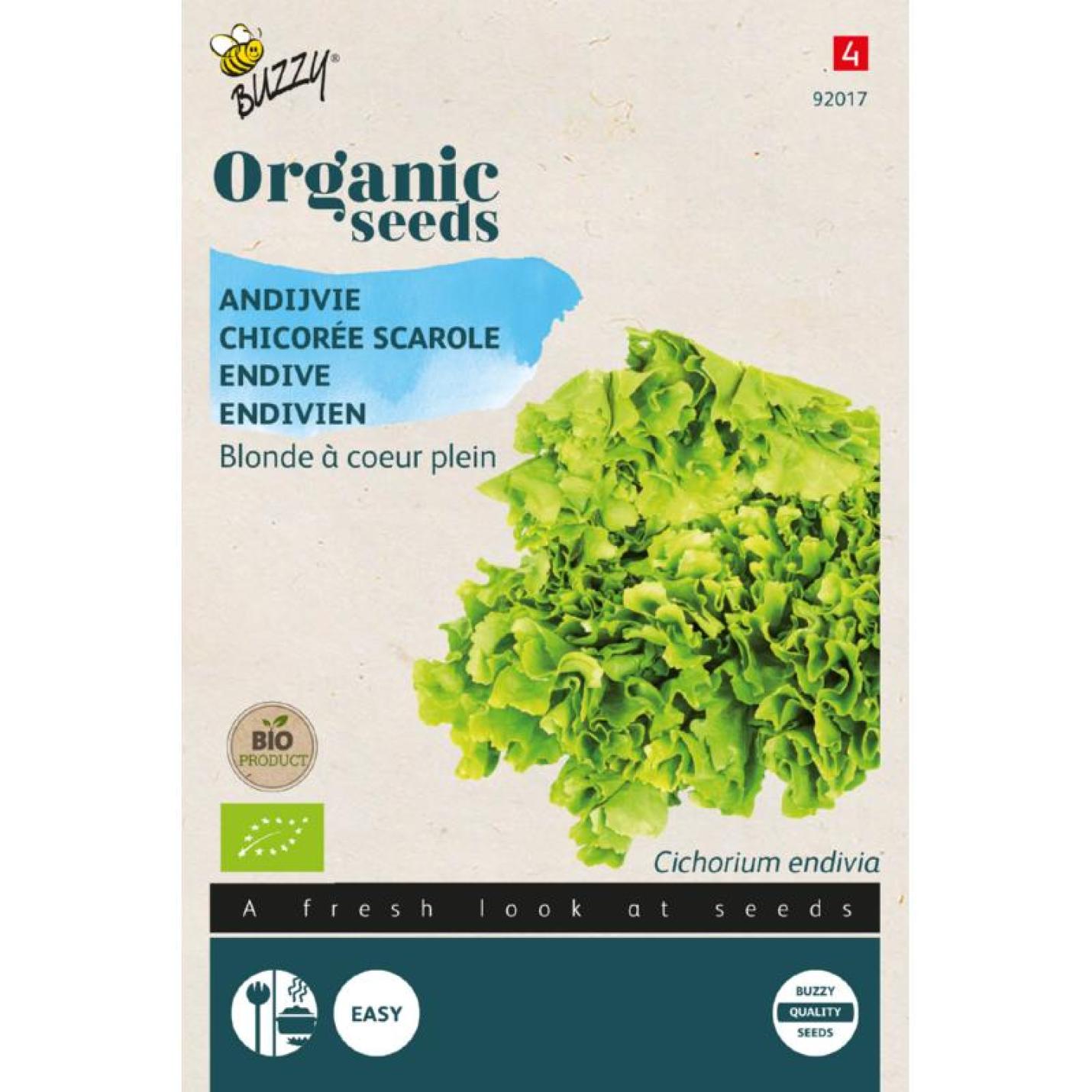 Buzzy® Organic Andijvie Gele Volhart zaden (BIO)