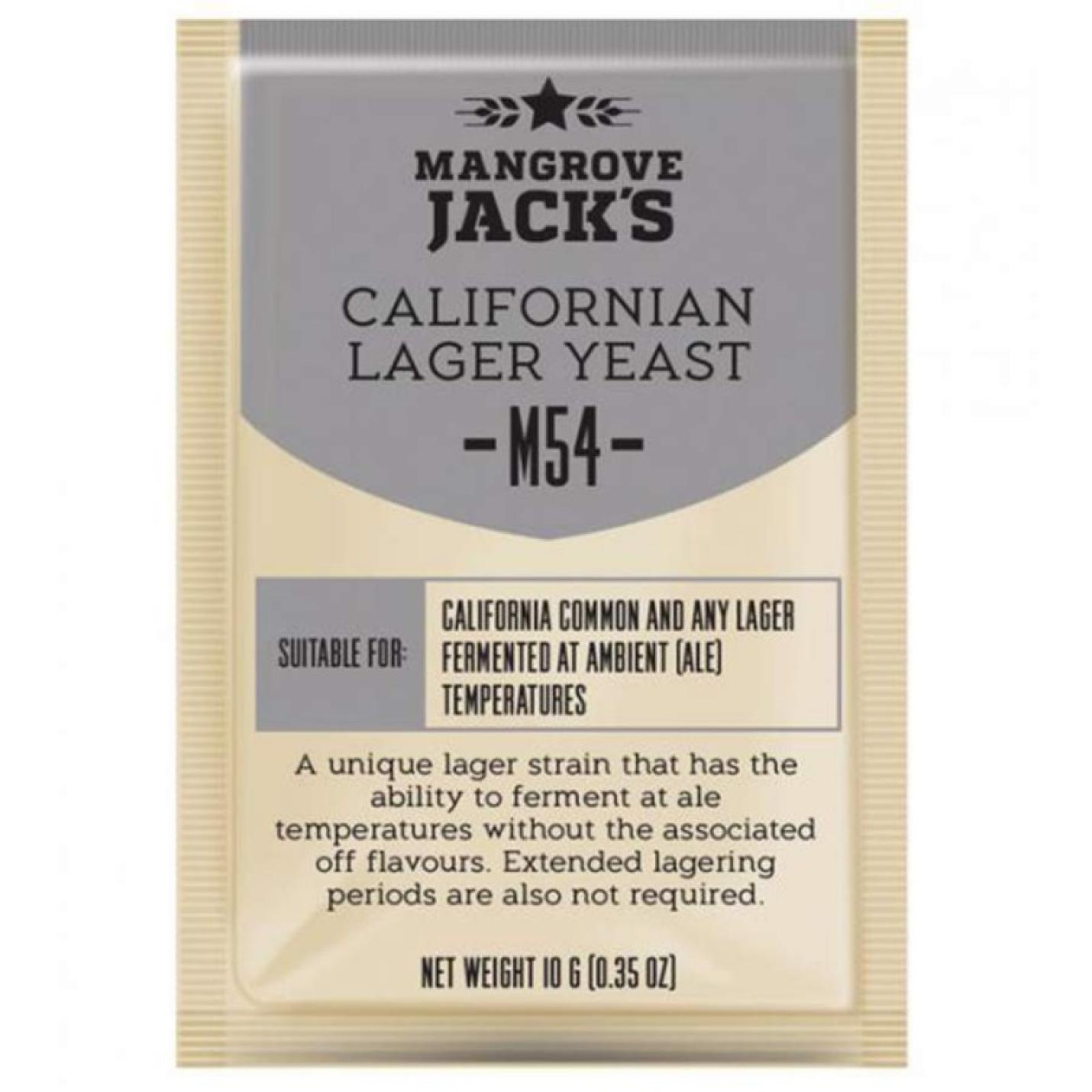 Californian Lager M54 biergist - Mangrove Jack's Craft Series - 10 G