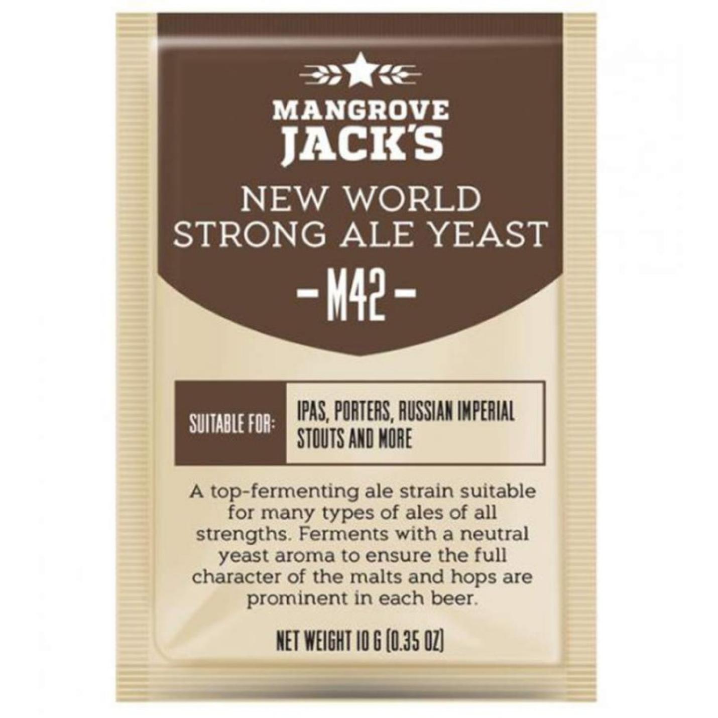 New World Strong Ale M42 Gedroogde Biergist - Mangrove Jack's Craft Series - 10 G