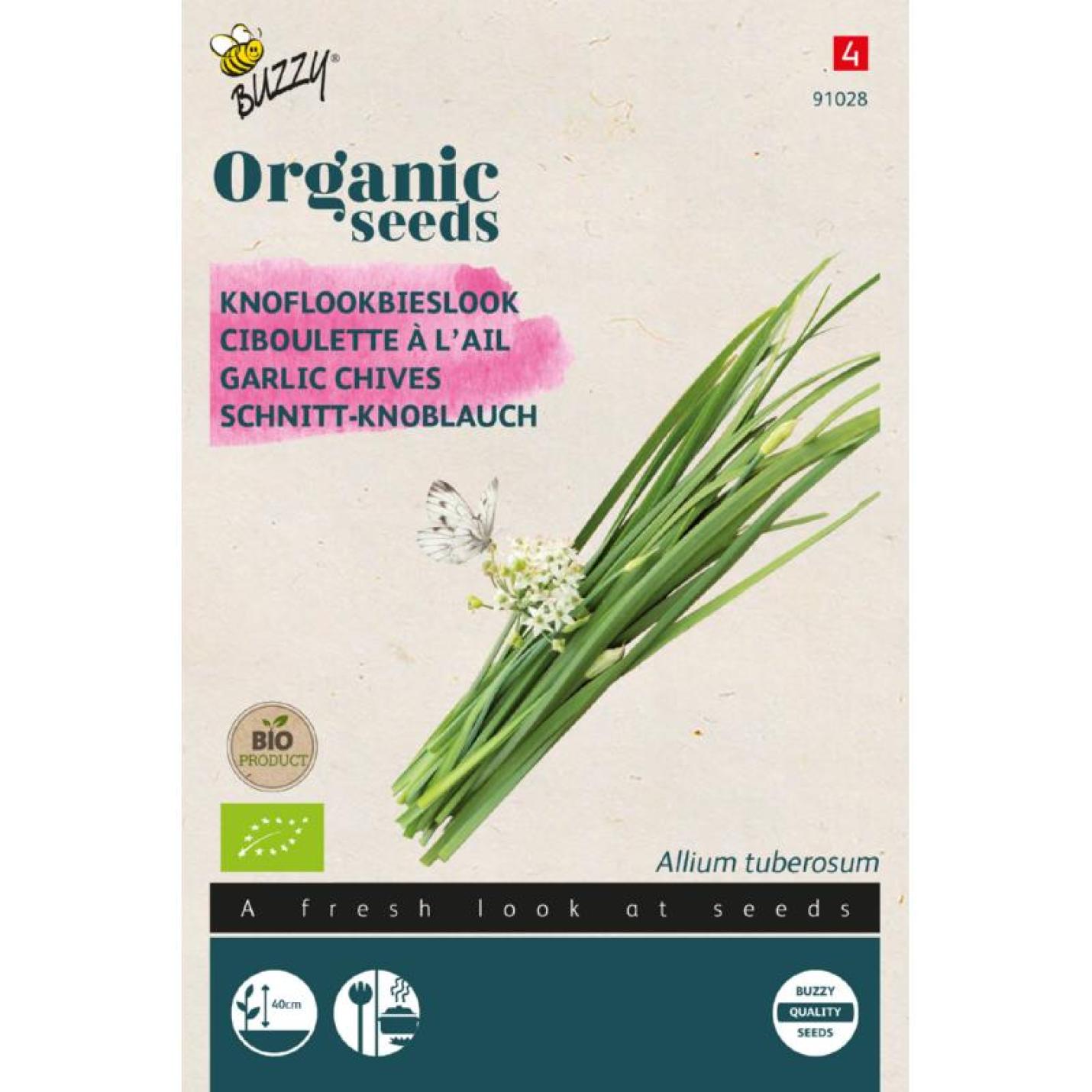 Buzzy® Organic Bieslook Knoflook zaden (BIO)