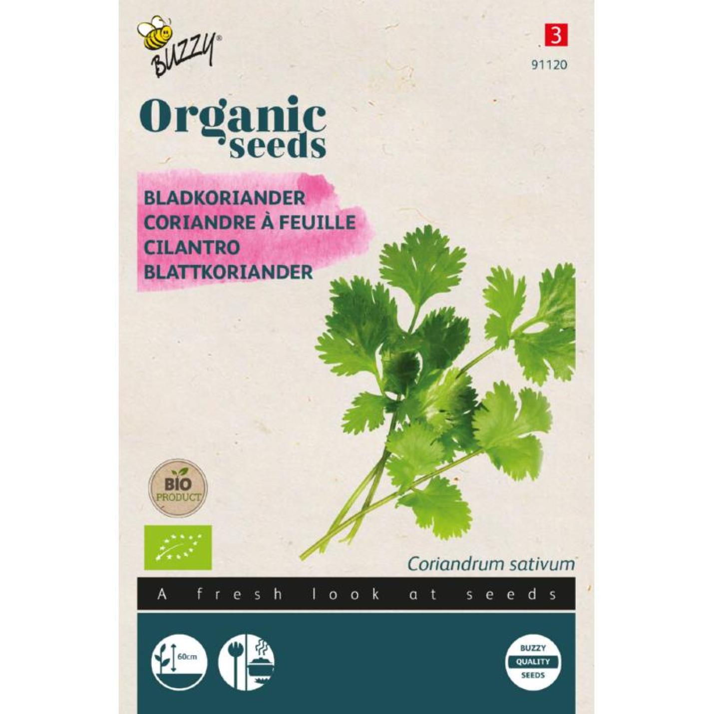 Buzzy® Organic Koriander (bladkoriander) zaden (BIO)