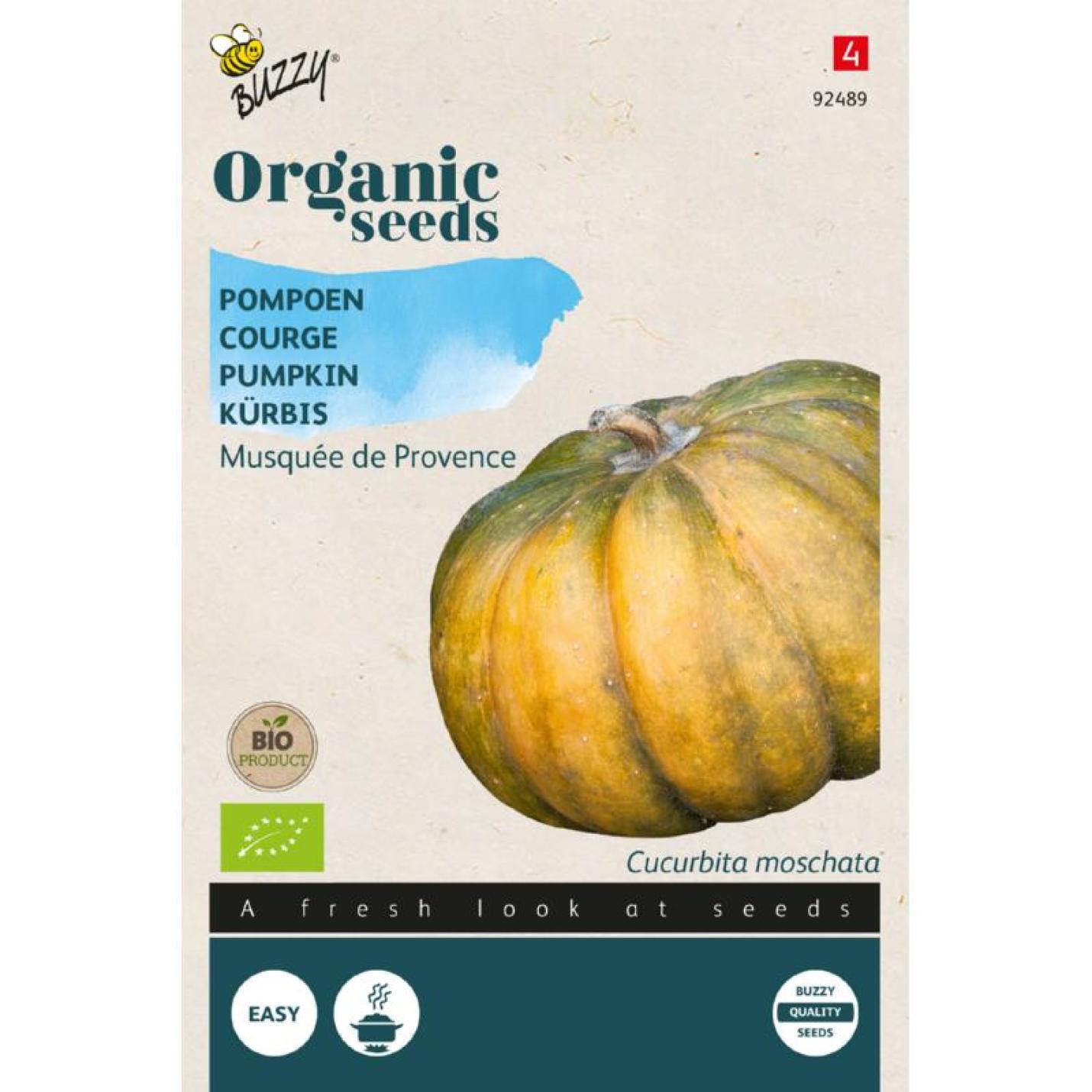 Buzzy® Organic Eetbare Pompoen Musquée de Provence zaden (BIO)
