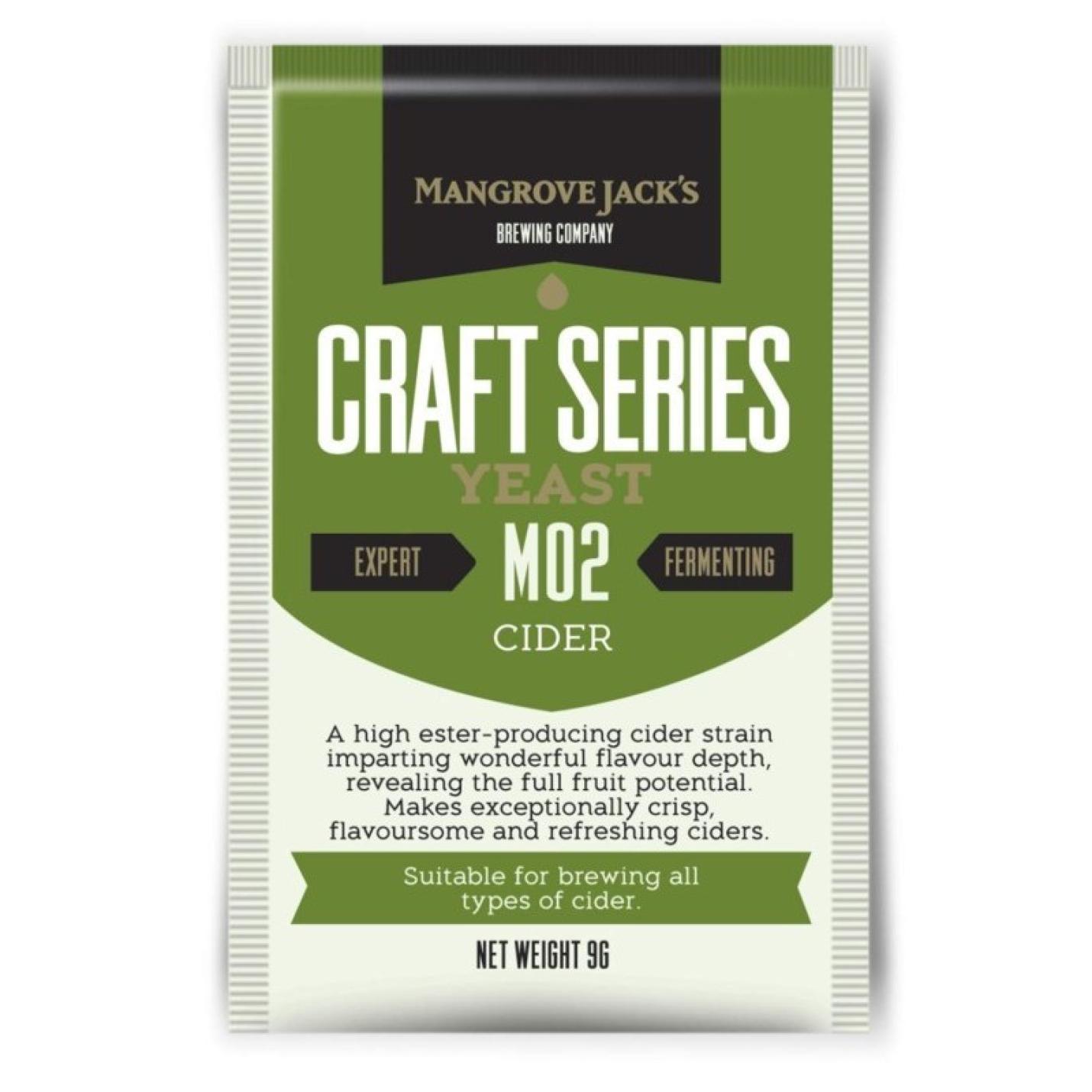 Gedroogde Gist Cider M02 - Mangrove Jack's Craft Series - 9 G