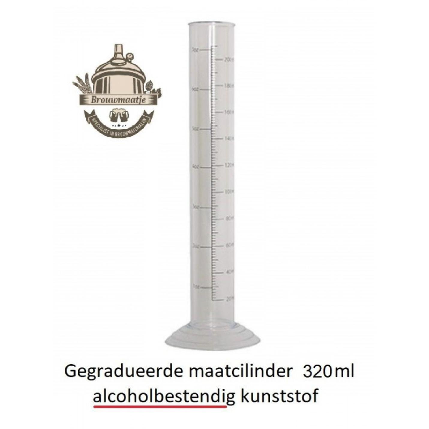 Maatcilinder gegradueerd 320 Ml - Alcoholbestendig Kunststof