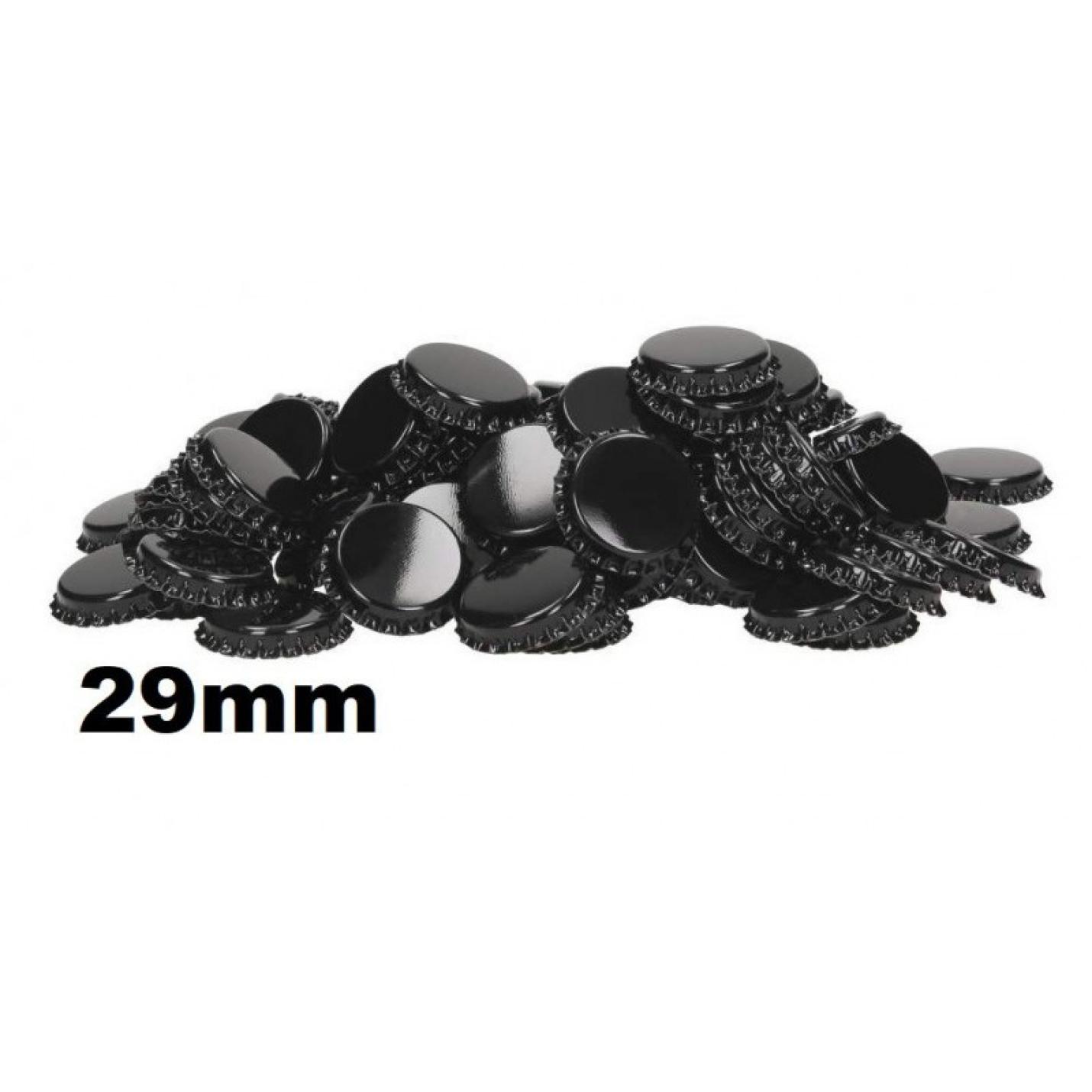 Zwart Kroonkurken 29 Mm  - O2 absorberend - 50 St.