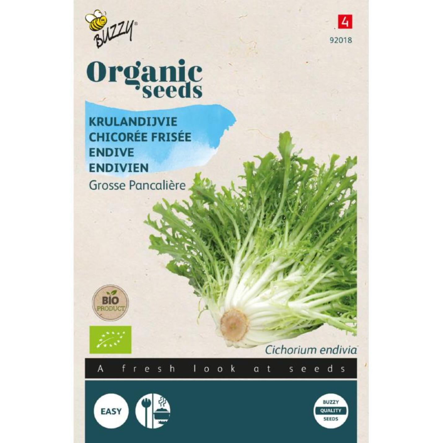 Buzzy® Organic Krulandijvie Grosse Pancalière zaden (BIO)