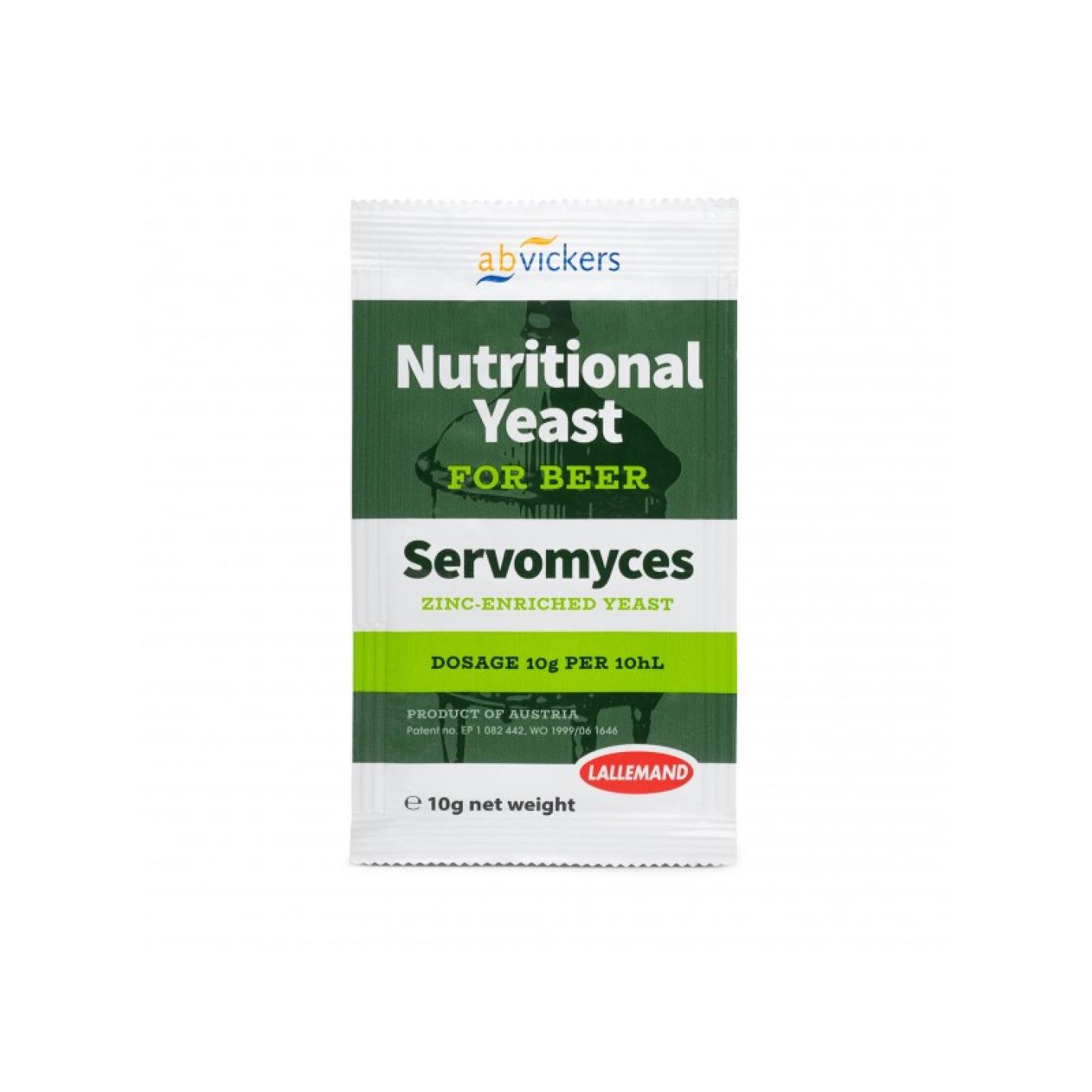 Gistvoeding Servomyces Lallemand   Voor Bier - 10 G