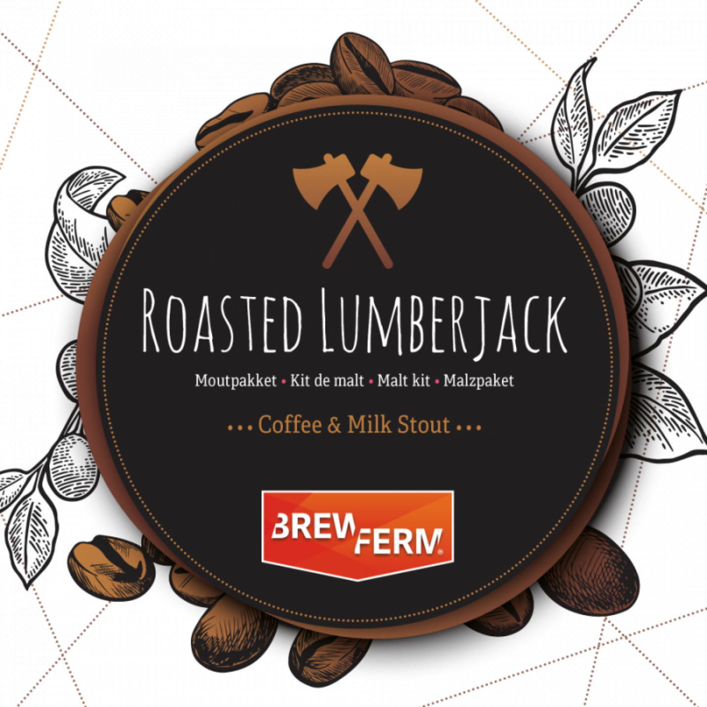 Bierbrouw pakket Roasted Lumberjack voor 20L Brewferm