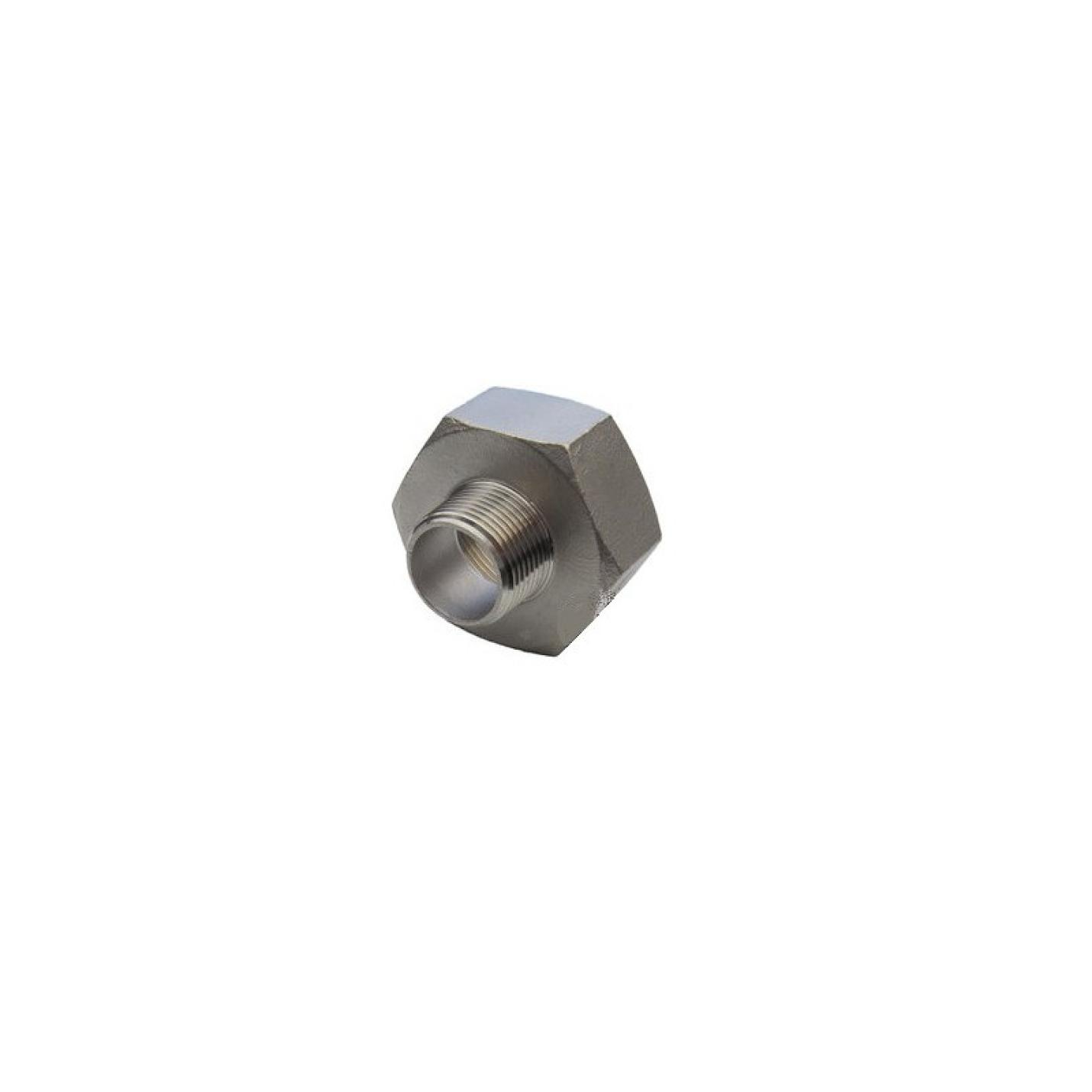 Negatieve verloopsok RVS 1/2 X 3/8