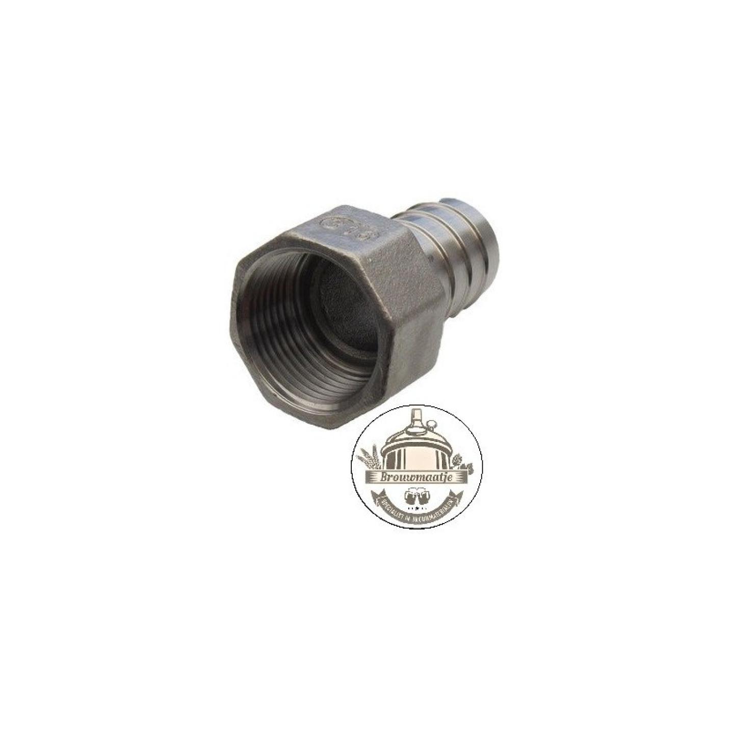 Rvs Slangpilaar, Bi Draad, 1/2x 12.7mm