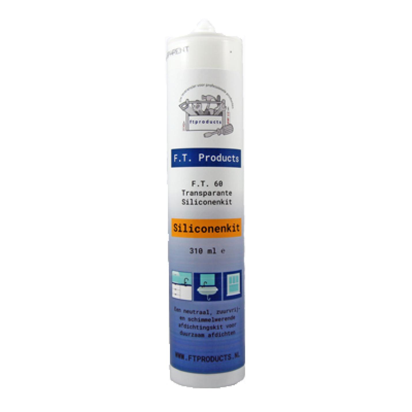 F.T.60 Transparante siliconenkit 310ml