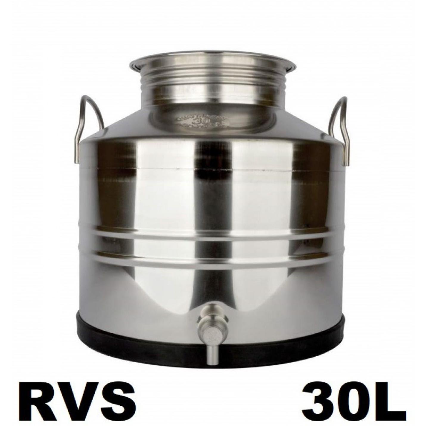 Vat Inox 30 L + Kraan