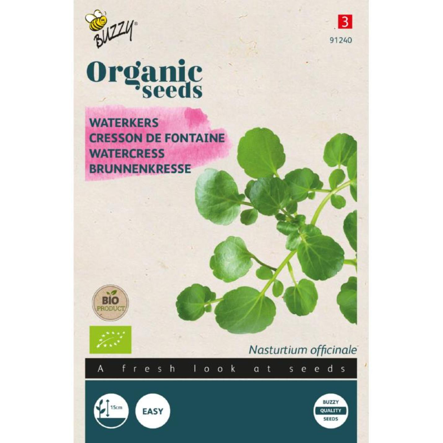 Buzzy® Organic Waterkers zaden(BIO)