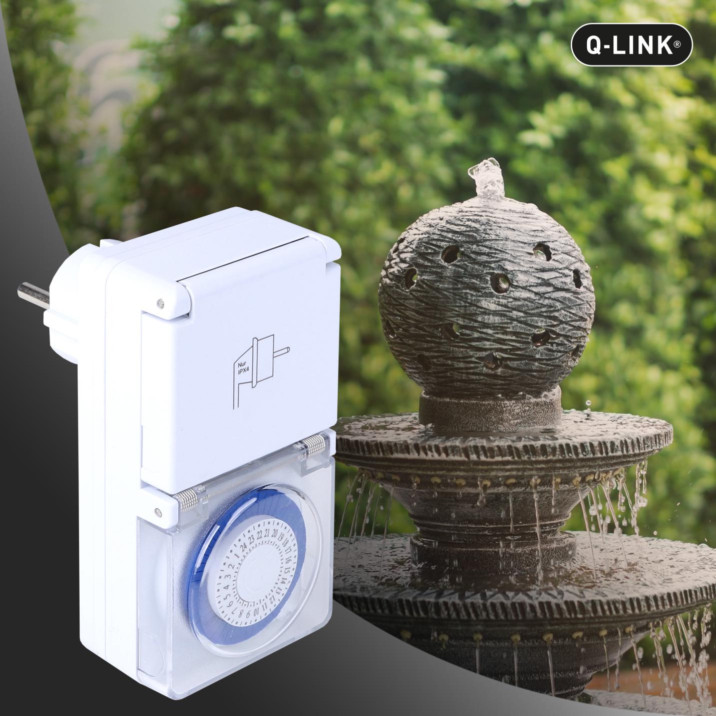 Qlink tijdschakelklok analoog