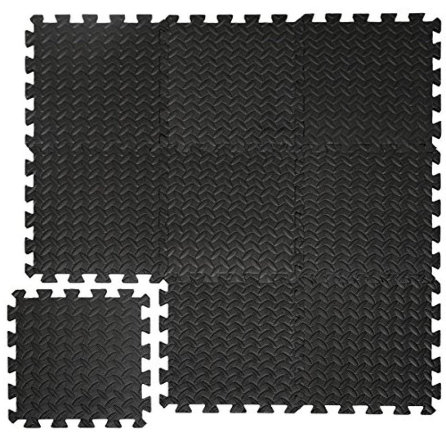 "9-delige set vloerbeschermingsmatten van 30x30x1 cm voor fitness, beschermende mat voor fitnessvloer - 08-M2"