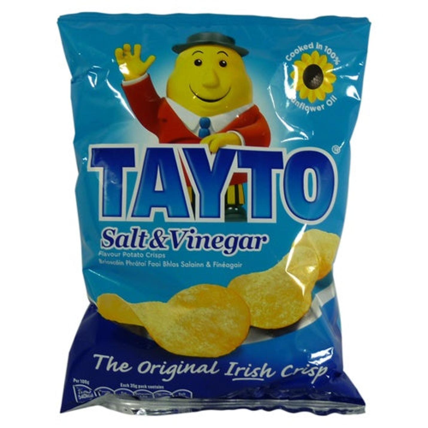 Tayto Salt and Vinegar Chips 45g; Afbeelding: 2