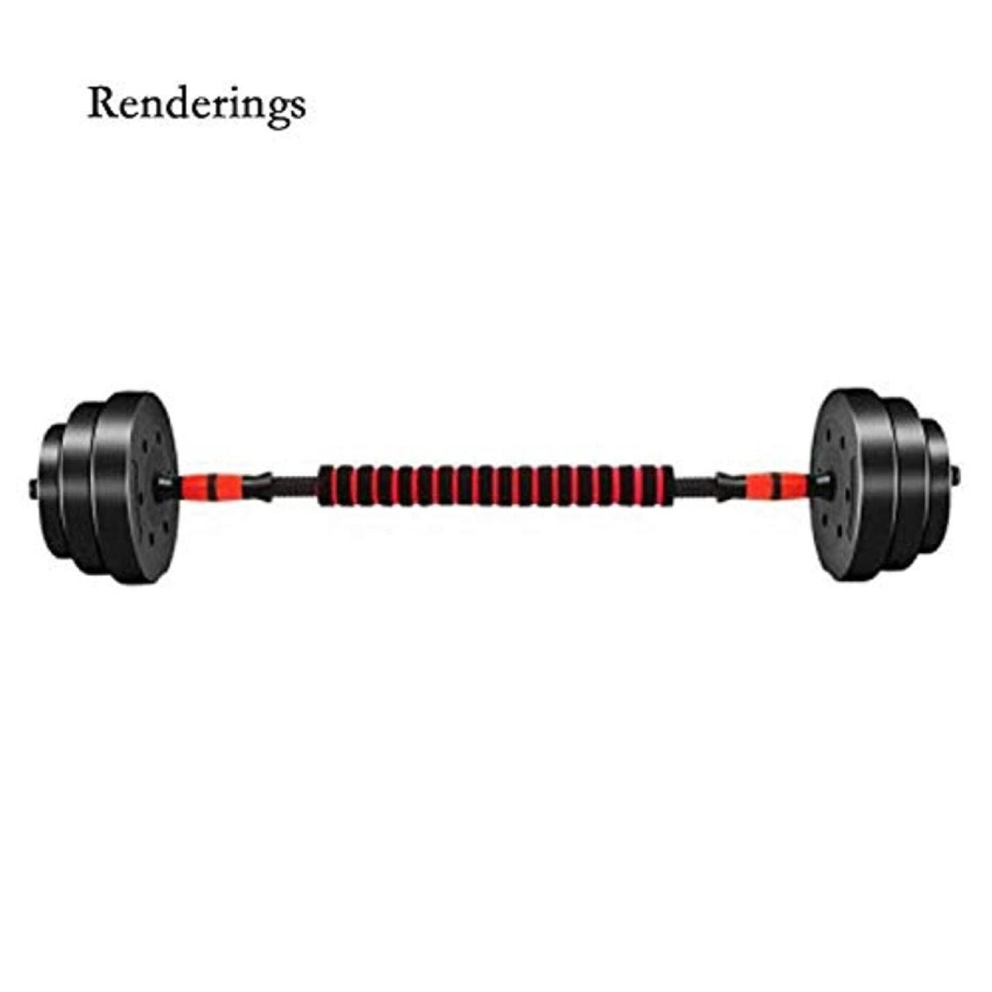 Barbell connector with 40cm dumbbell connecting rod for weightlifting at home gym