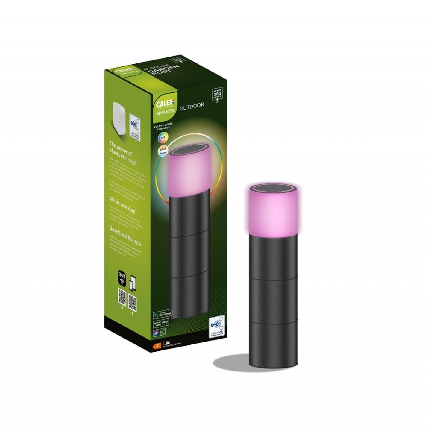 Tuinverlichting | Calex Smart Outdoor Gardenpost RGB 4W 380lm