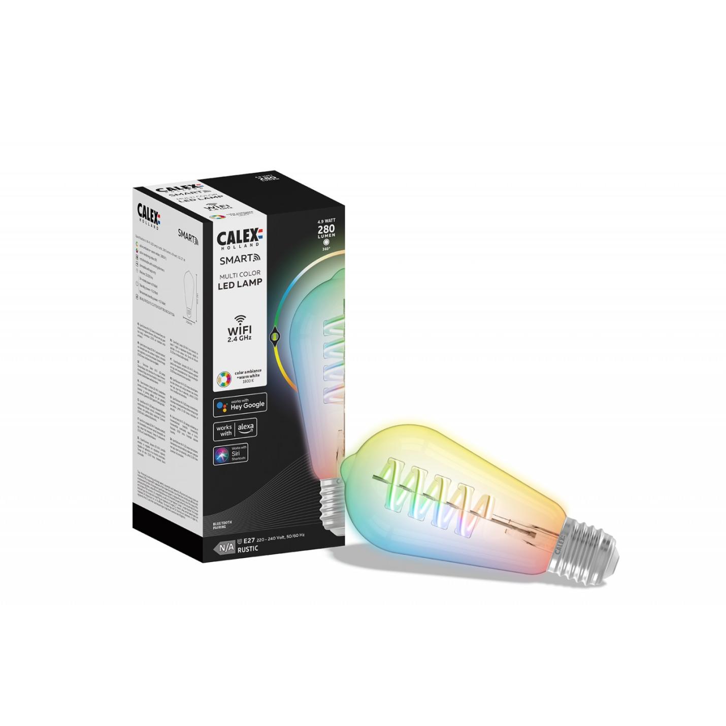 Calex Smart RGB Rustiek led lamp E27; Afbeelding: 3