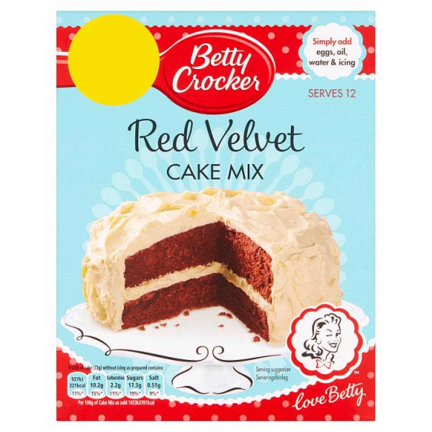 Betty Crocker Red Velvet Cake Mix, 425g; Afbeelding: 2