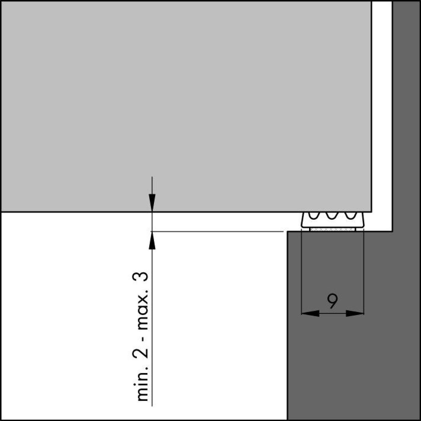 Ellen Tochtstrip K profiel (kleine kier: 2-3mm) 7,5m zwart; Afbeelding: 3