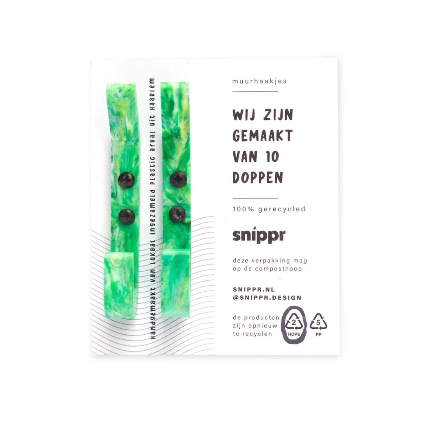 Snippr muurhaakjes | 100% gerecycled plastic; Afbeelding: 2