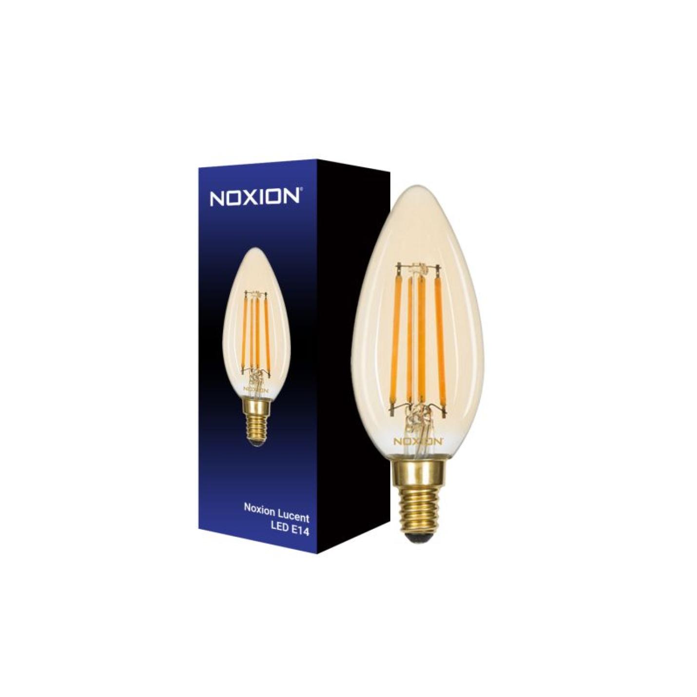 Noxion Lucent LED E14 Kaars Filament Goud 4.1W 350lm; Afbeelding: 4