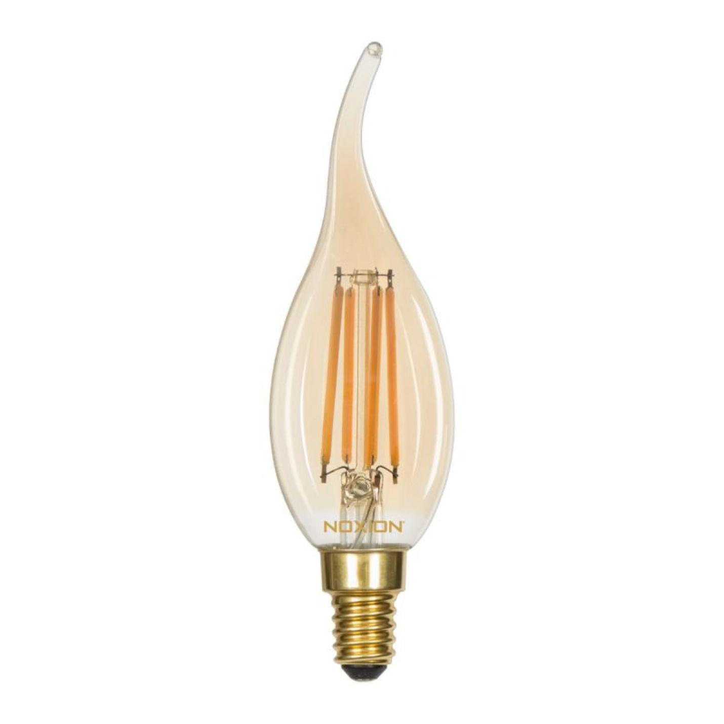 Noxion e14 punt kaars goud 4.1w