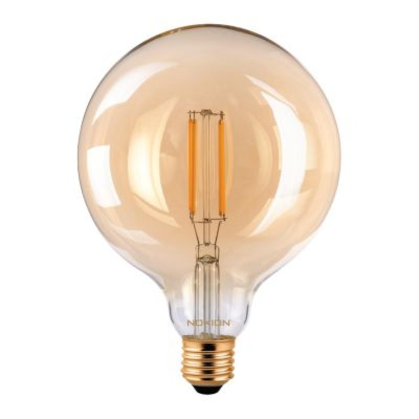 Noxion LED E27 Globe Amber 125mm 7.2W 630lm | Dimbaar; Afbeelding: 2