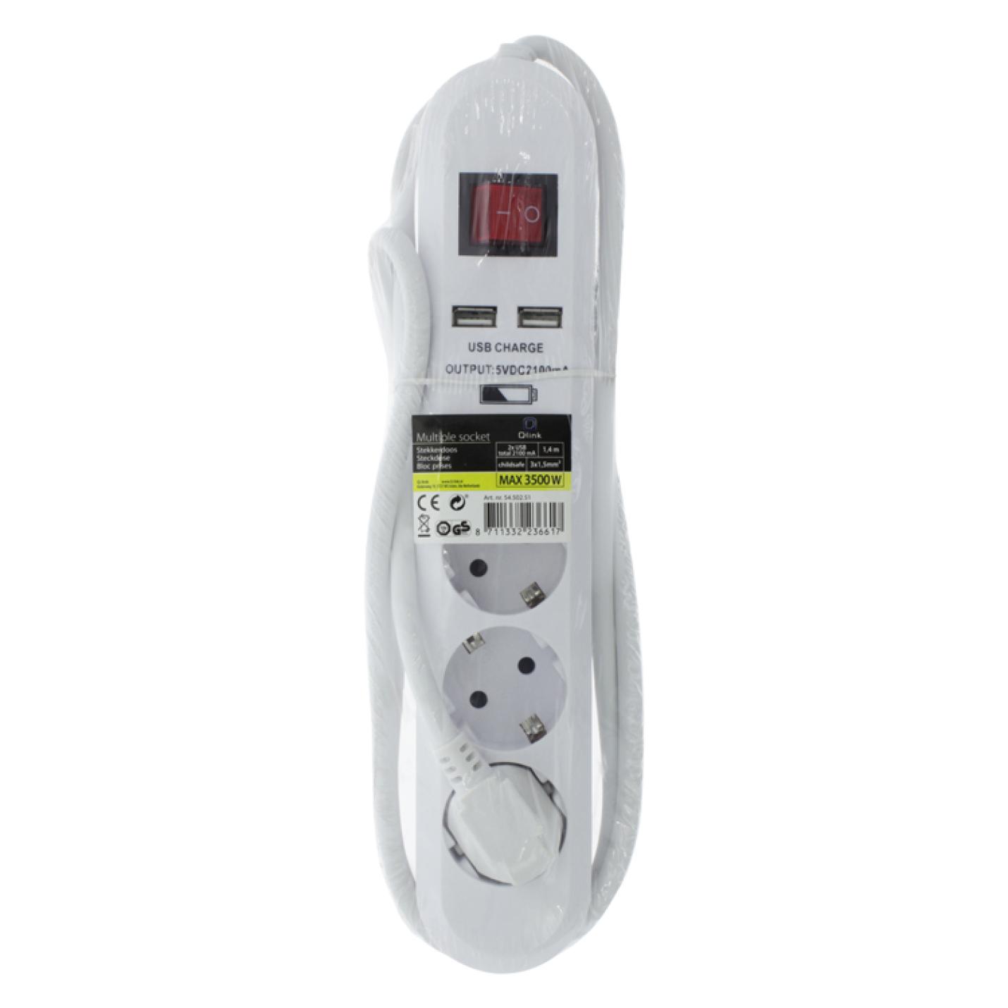 Qlink stekkerdoos usb