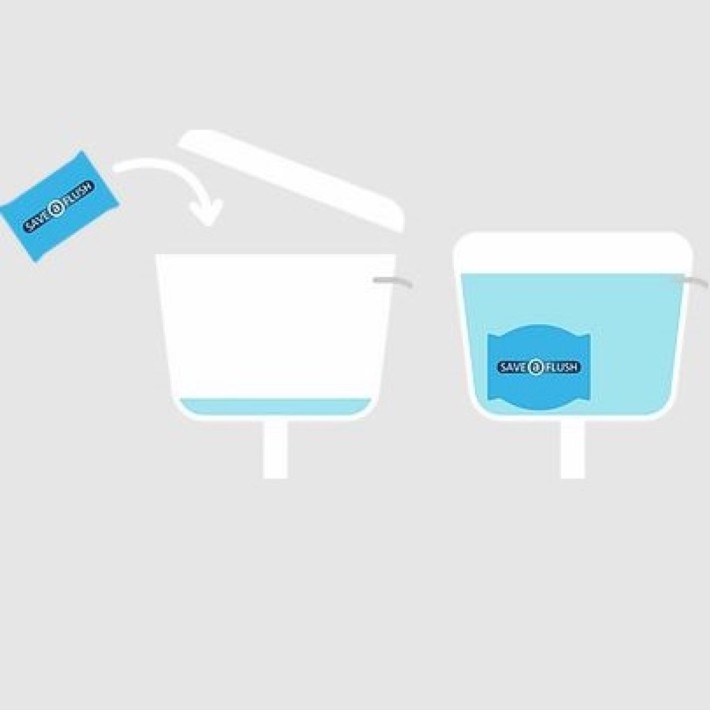 Save a Flush Stortbak verkleiner 1L; Afbeelding: 3