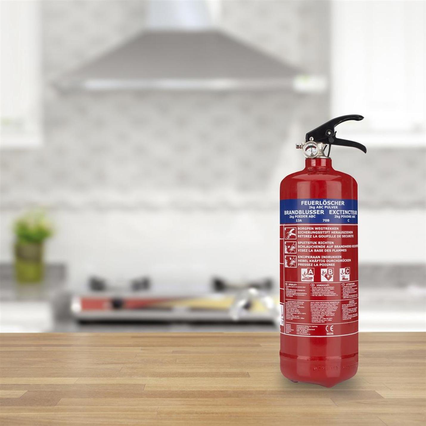 Smartwares brandblusser poeder 2L; Afbeelding: 2