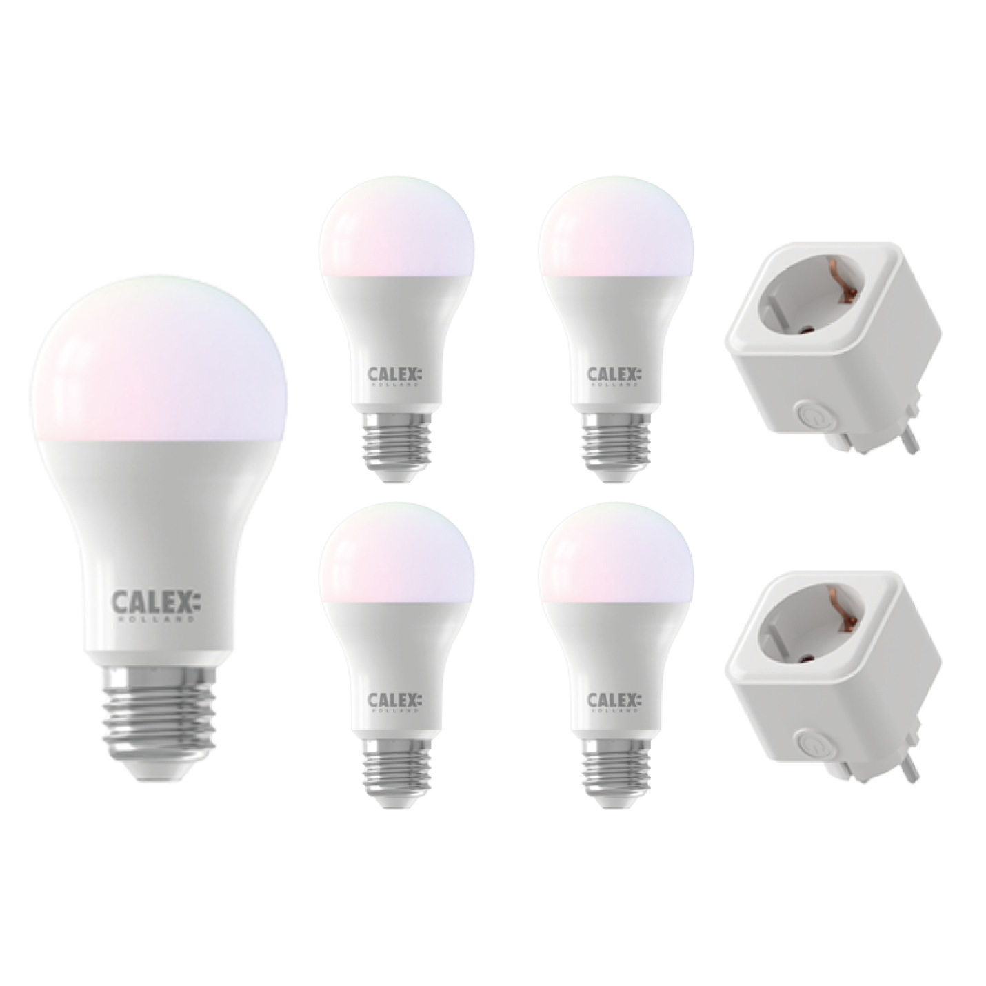 Voordeel box 6 | Calex Powerplug + Smart RGB E27 led lampen