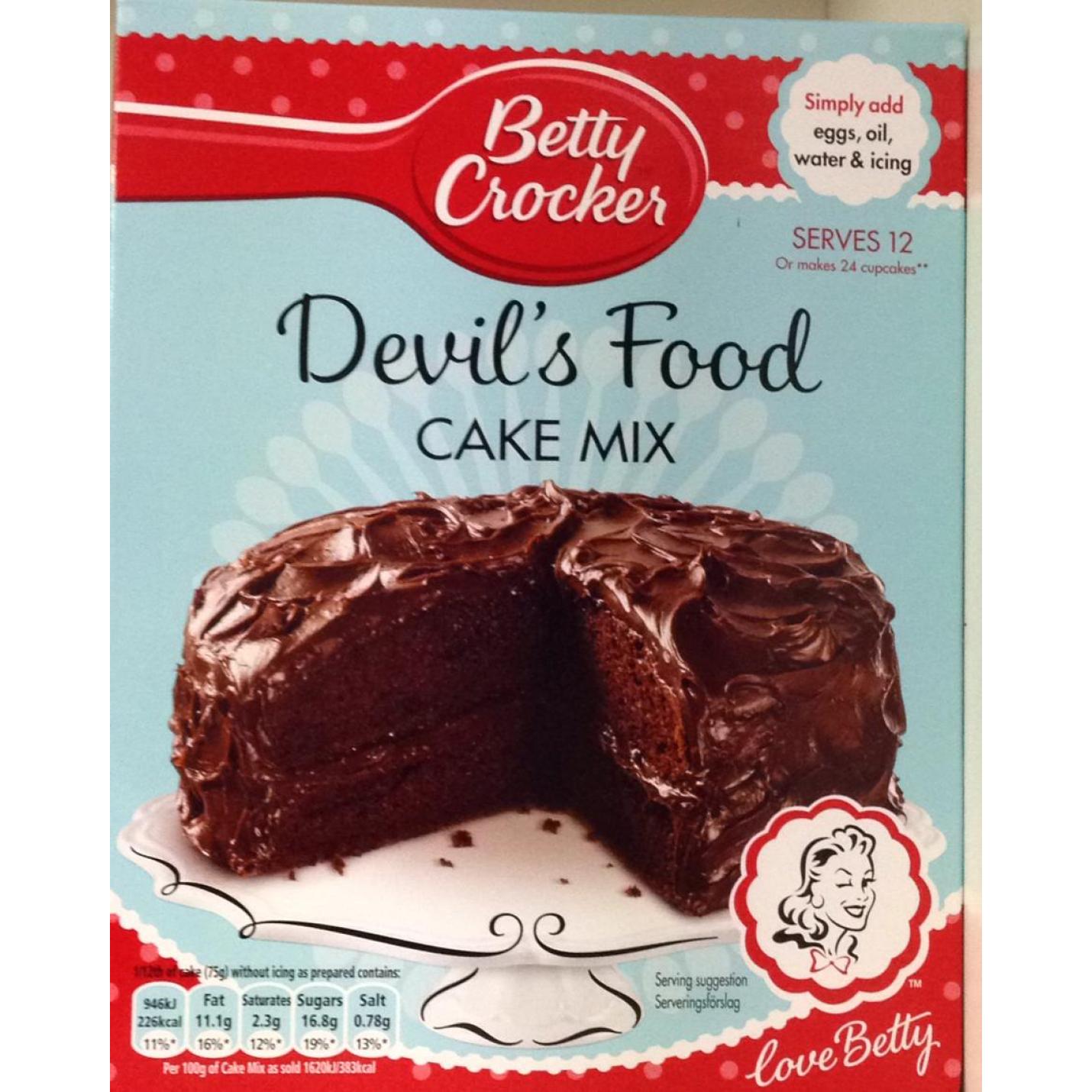 Betty Crocker Devil's Food Cake Mix 425g; Afbeelding: 2