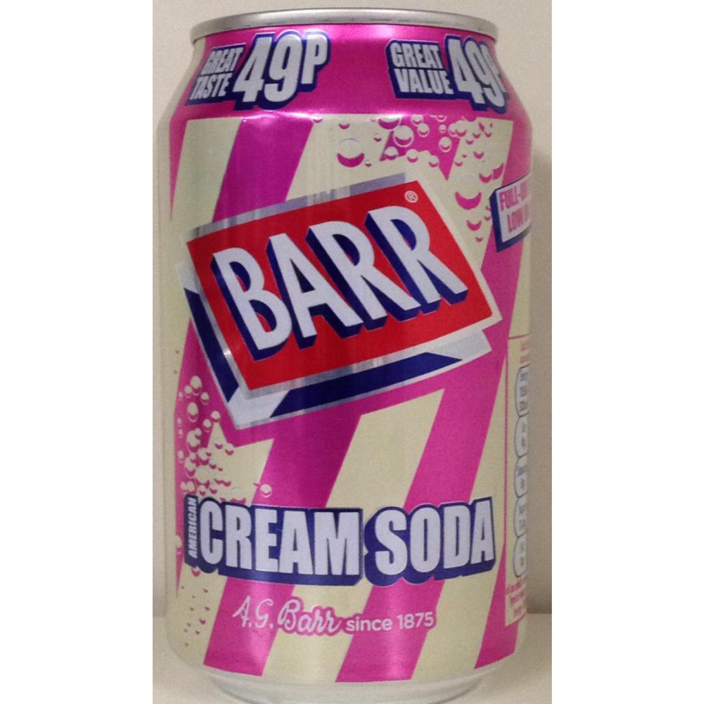 Barr Cream Soda 330ml; Afbeelding: 2