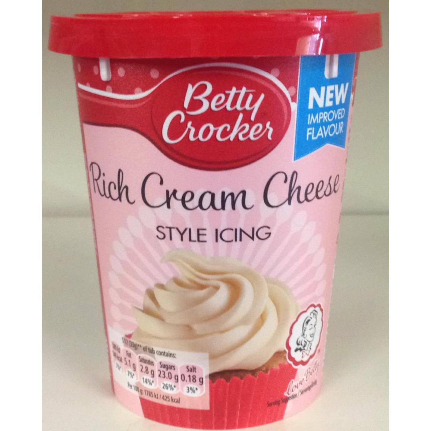 Betty Crocker Rich Cream Cheese Style Icing 400g; Afbeelding: 2
