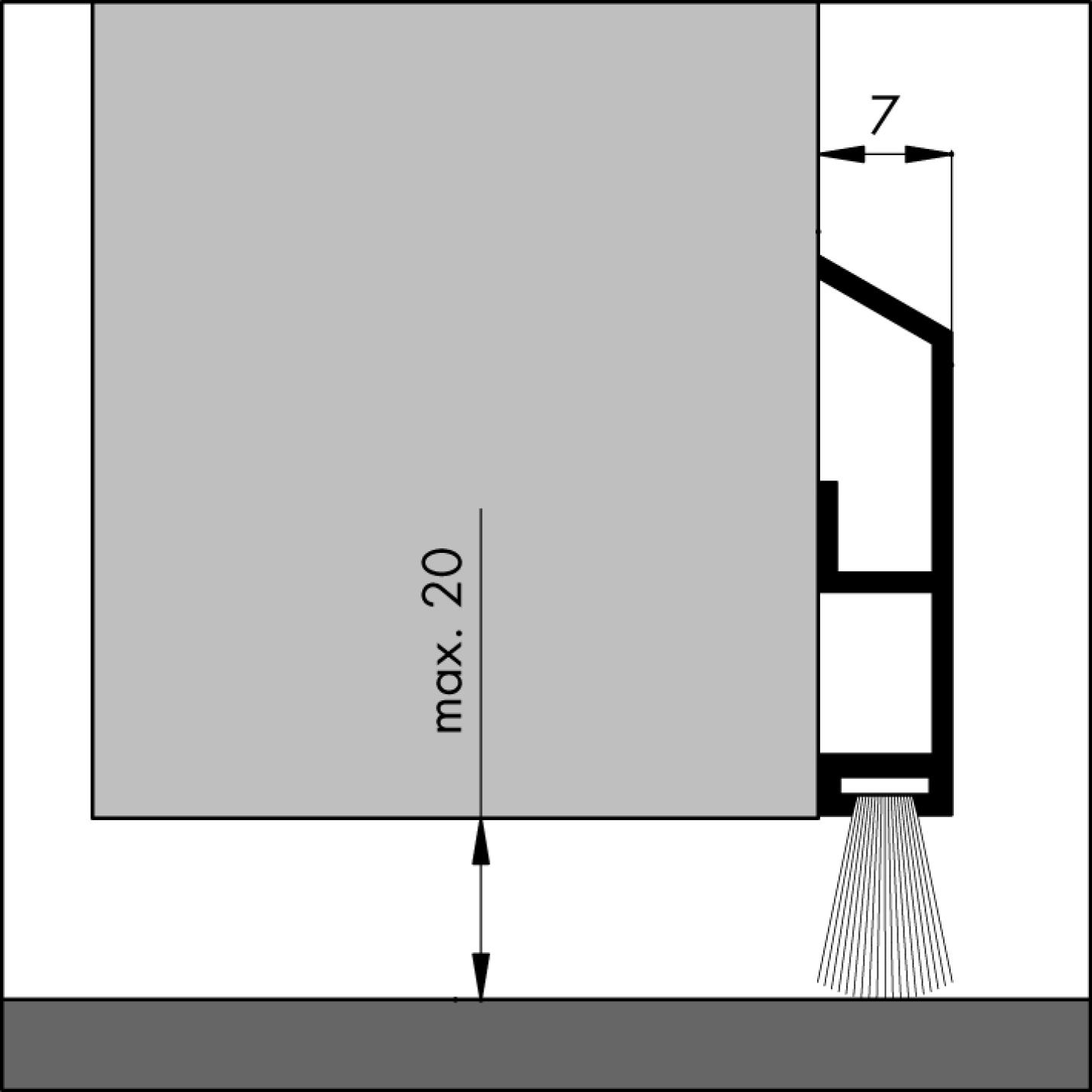 Ellen Dorpelprofiel ADS B robuust - 100 cm - aluminium; Afbeelding: 2