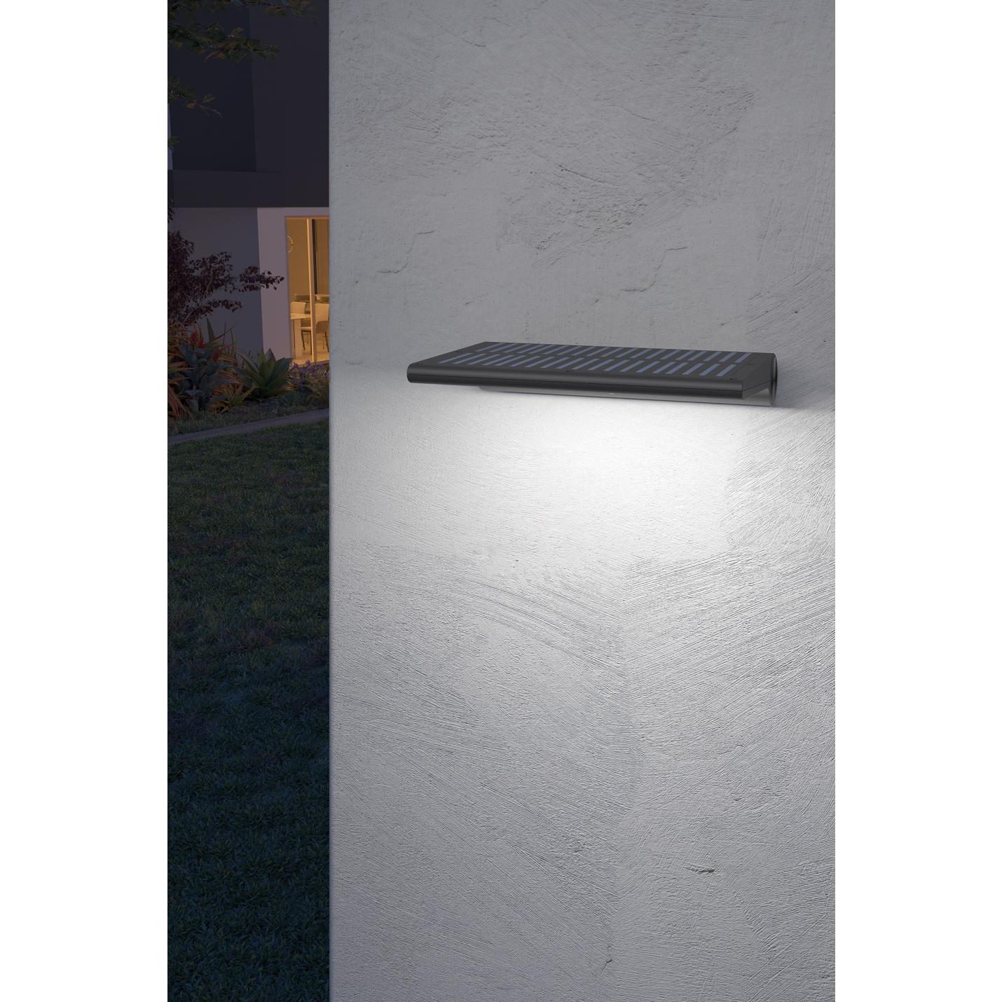 Calex wandlamp Spot On Solar 300 Lumen Zwart; Afbeelding: 5
