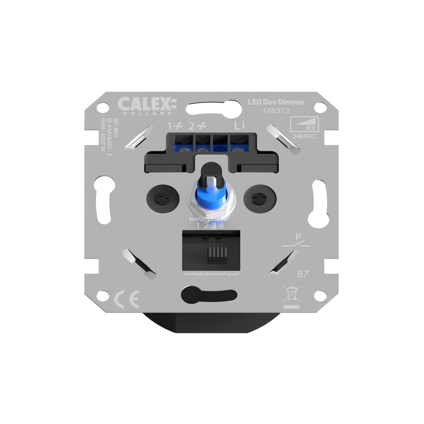 Calex LED Wanddimmer -Inbouw Dimmer -Fase afsnijding -Universeel