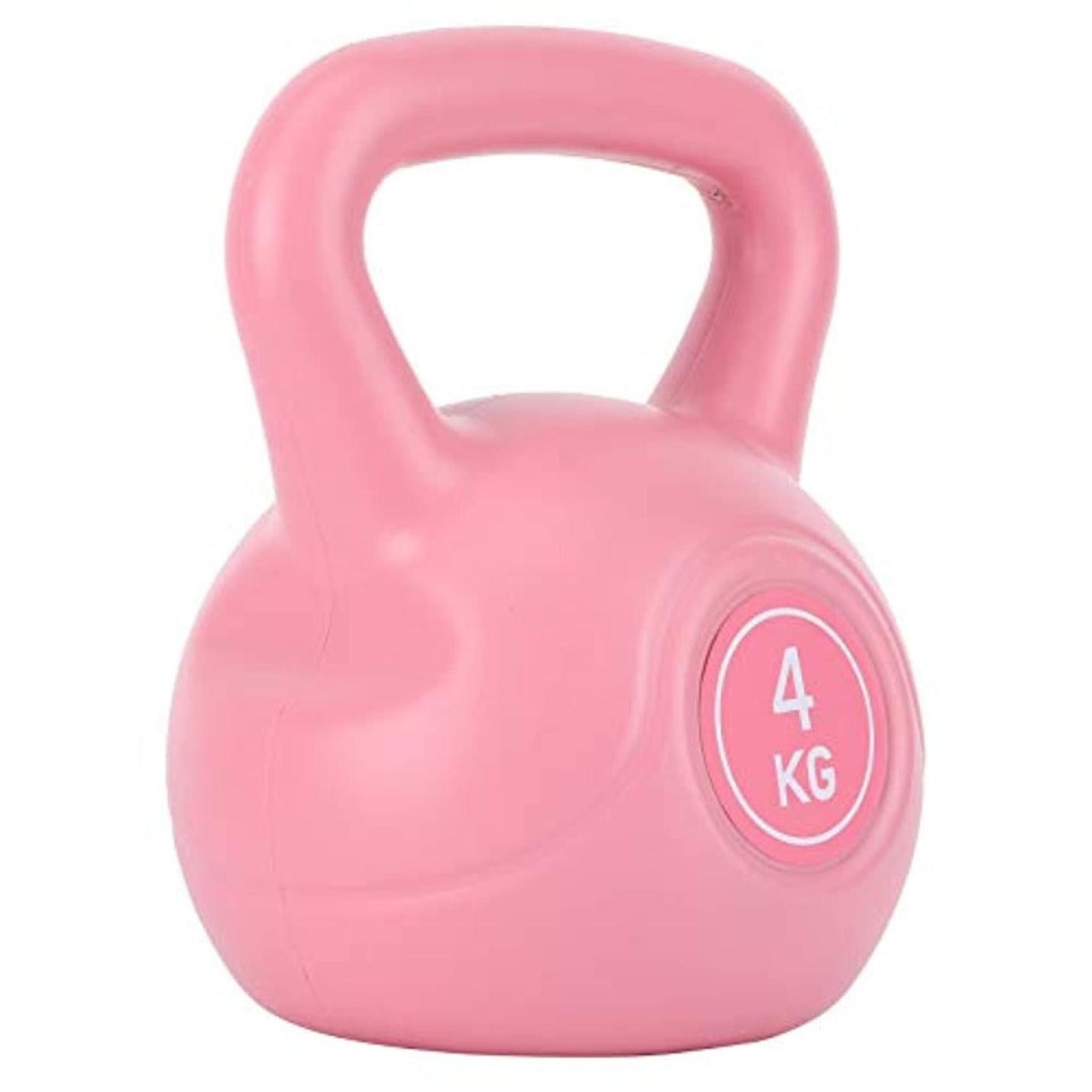 Krachttraining kettlebell van 4 kg met brede grip