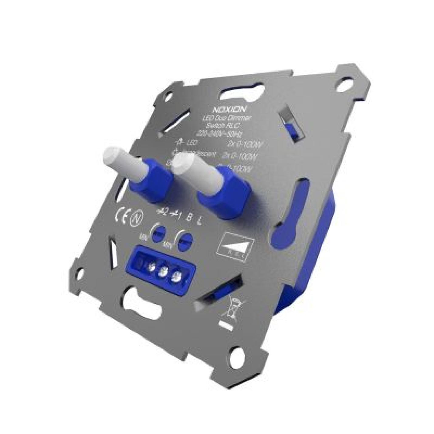 Noxion Duo LED Dimmer Schakelaar RLC 0-100W 220-240V; Afbeelding: 2