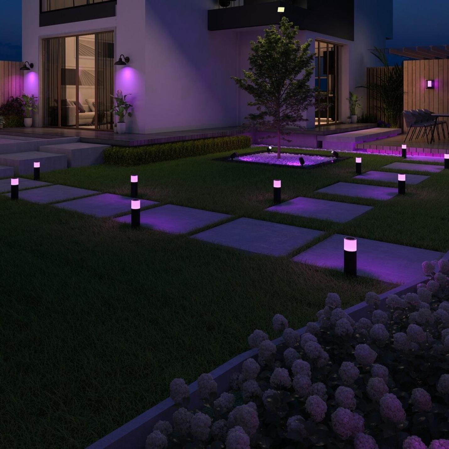 Tuinverlichting | Calex Smart Outdoor Gardenpost RGB 4W 380lm; Afbeelding: 2