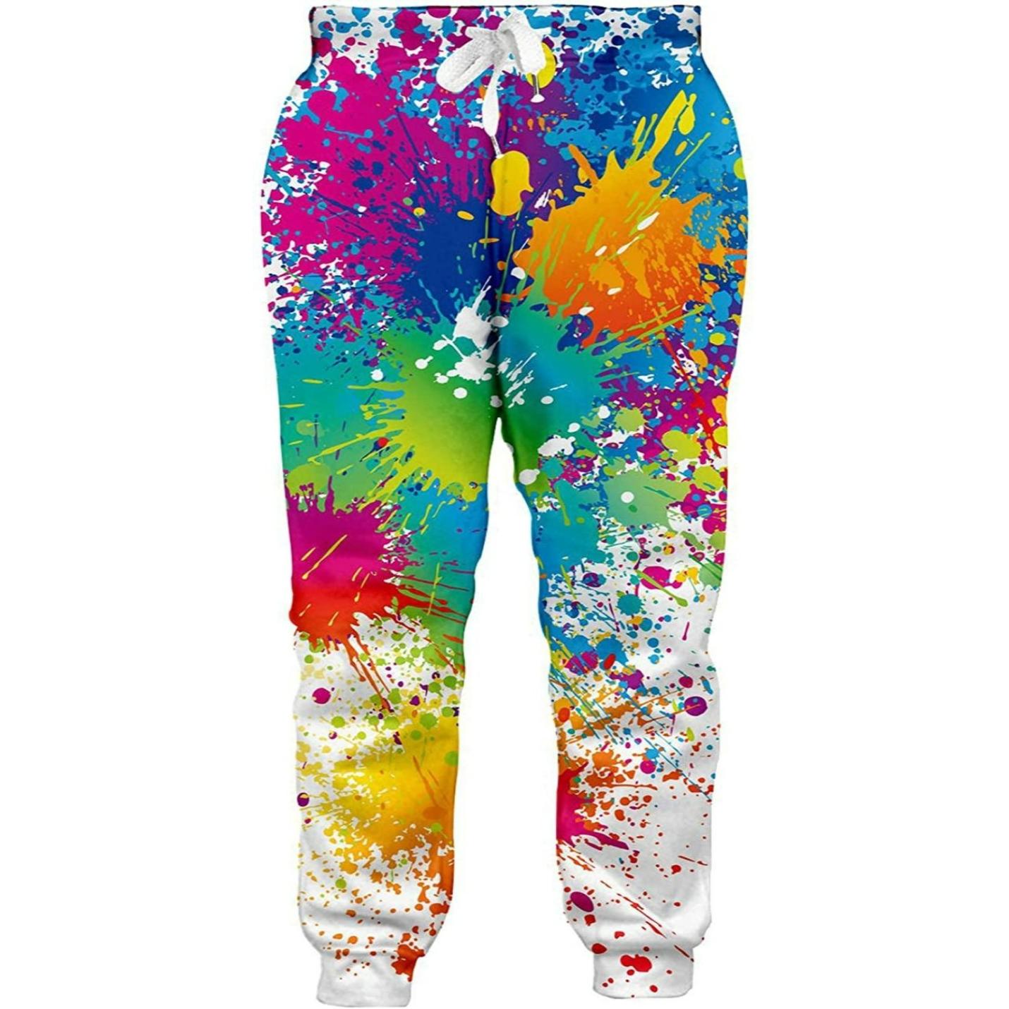 Ademende en lichte jogger met grafische print