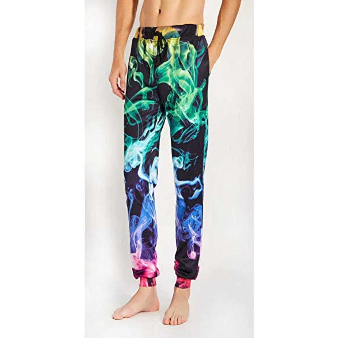 Sportieve broek met coole print en verstelbaar trekkoord