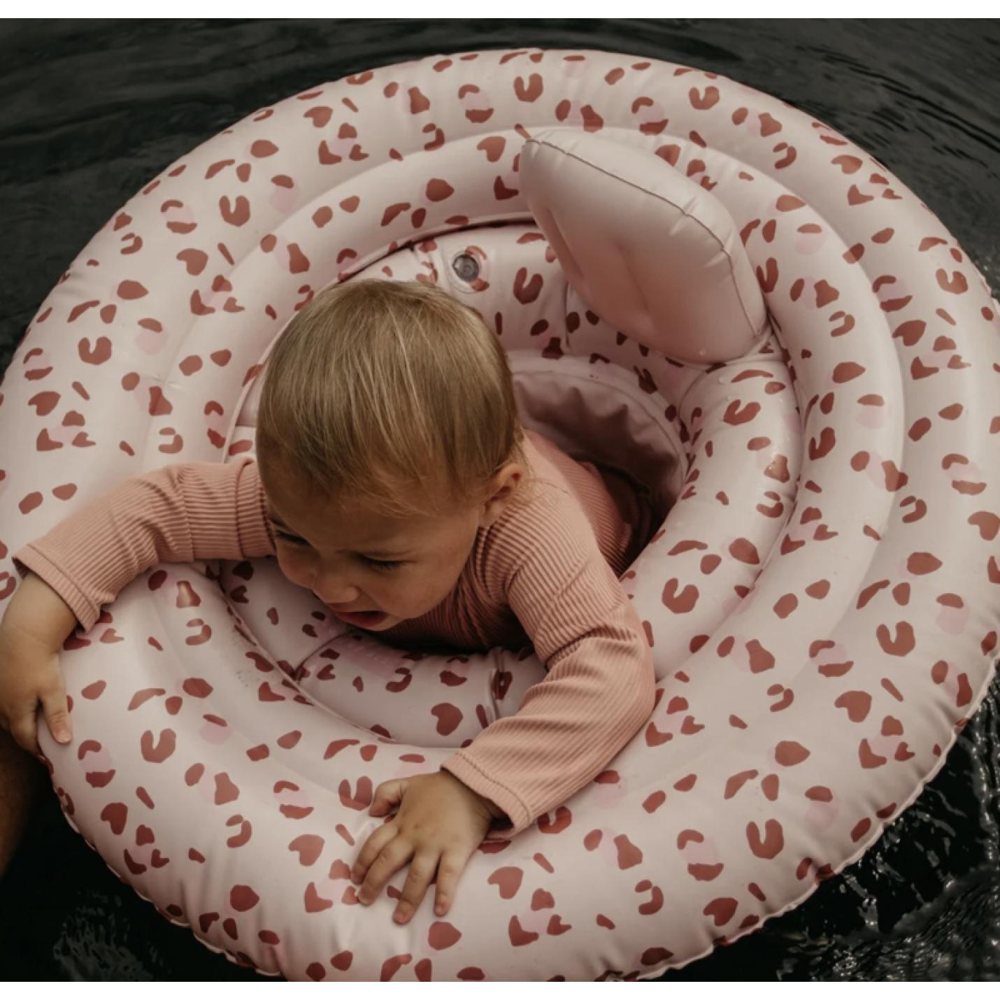 Swim Essentials Baby Zwemband Old Pink Panterprint Baby Float