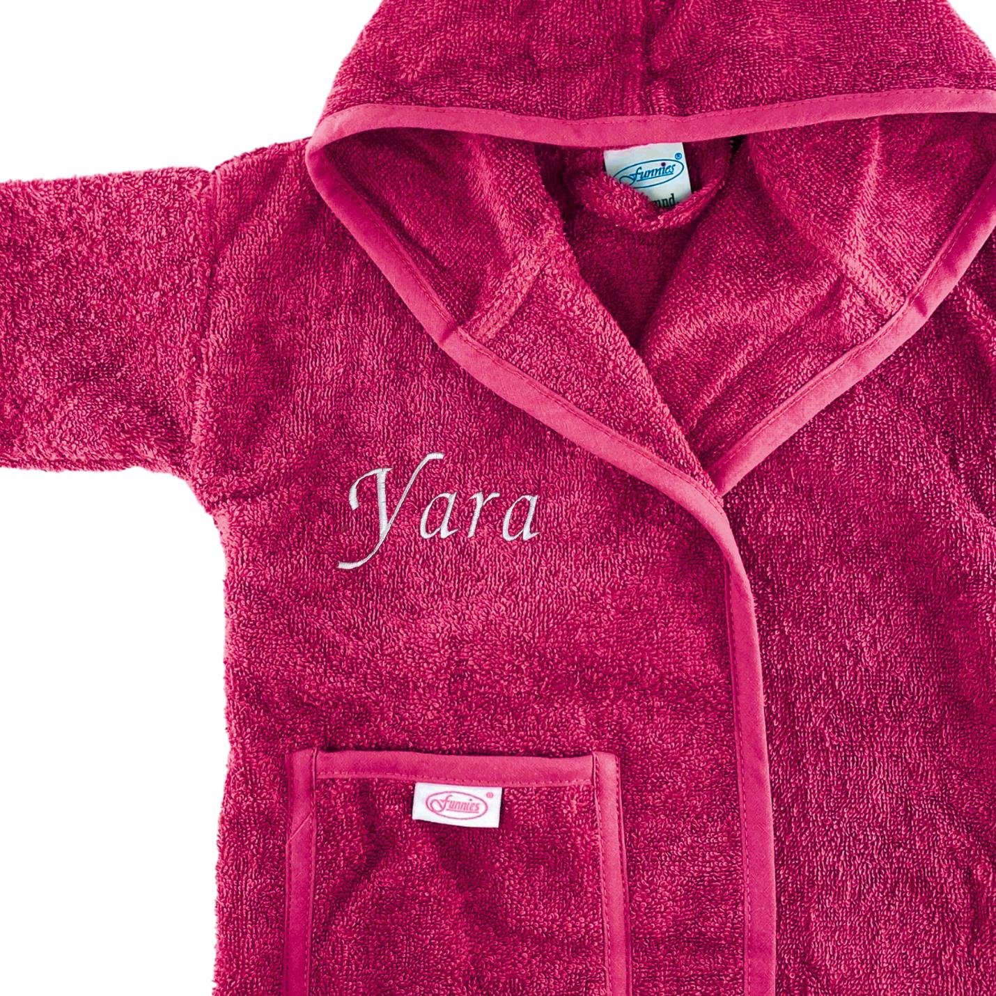 Baby badjas met naam | 0-1 jaar - Roze; Afbeelding: 13