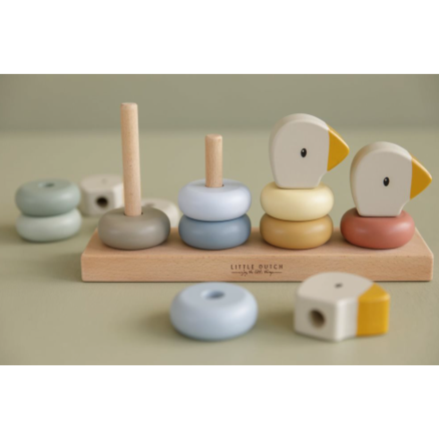 Houten familie gans stapelaar | Little Dutch; Afbeelding: 4