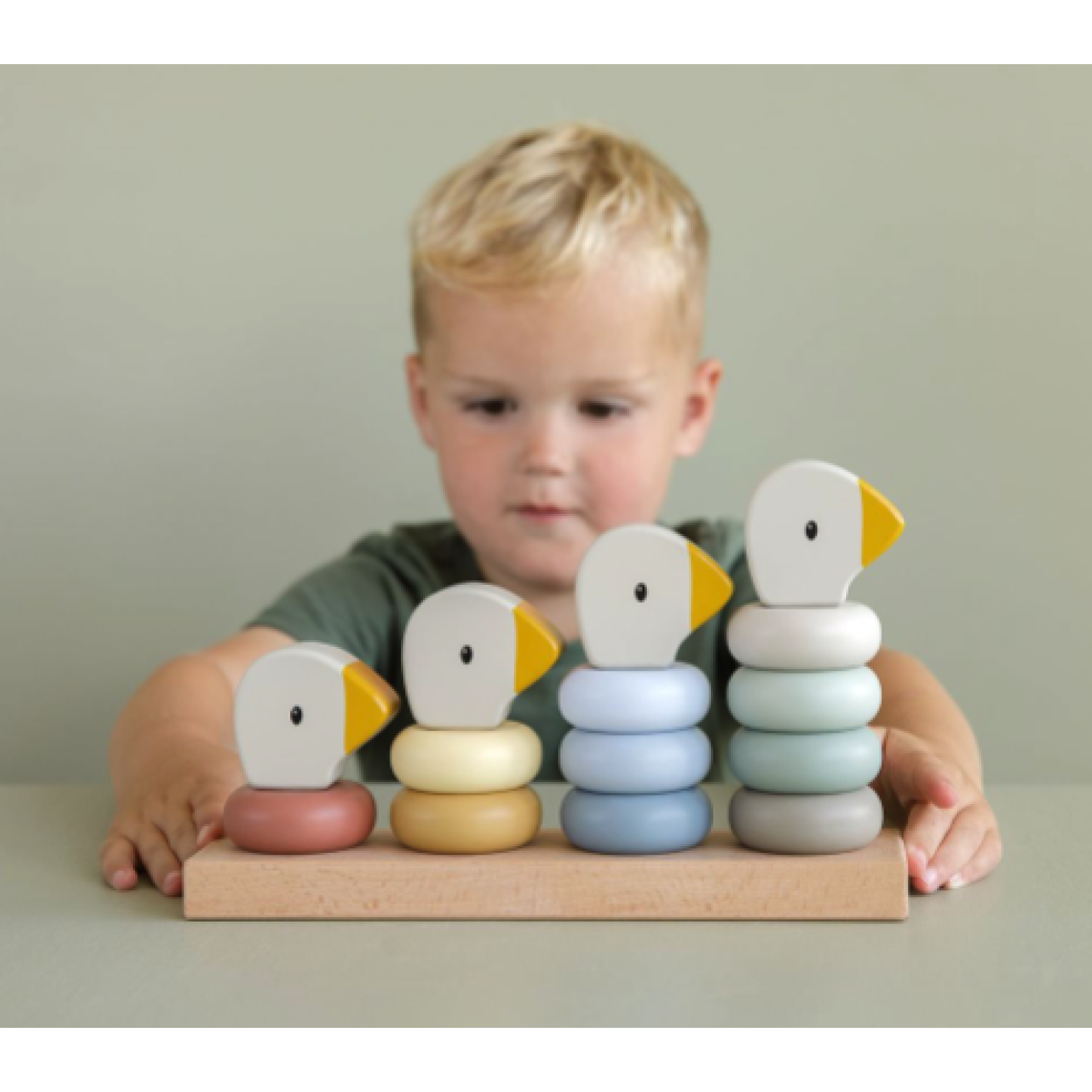Houten familie gans stapelaar | Little Dutch; Afbeelding: 3