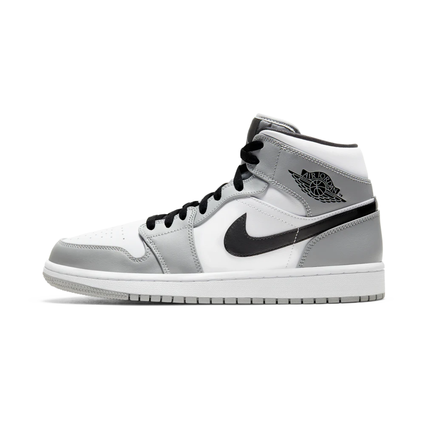 Nike Air Jordan 1 Mid Light Smoke Grey Anthracite | Sneaker Totaal